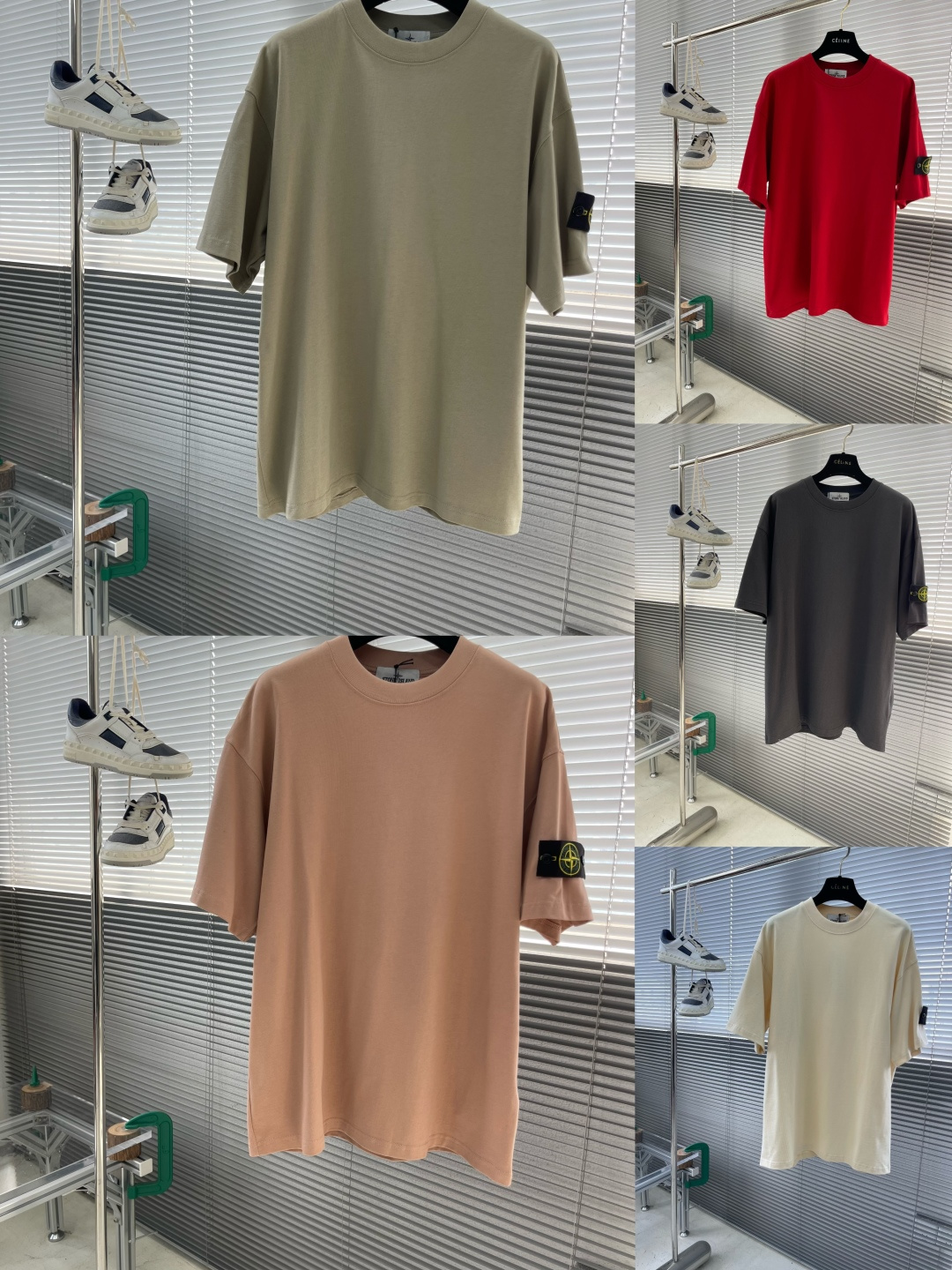 -Stone Island 宽松 纯棉短袖尺码：M-XXL ML XL2XL衣长 6870 7274肩宽