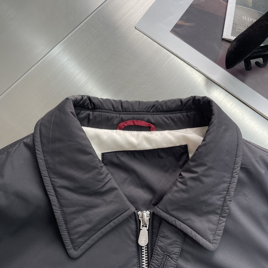 -BC 新款翻领棉服外套中间一层薄棉 面料特别柔软舒适面料 聚酯纤维里料 聚酯纤维尺码：48-56 48