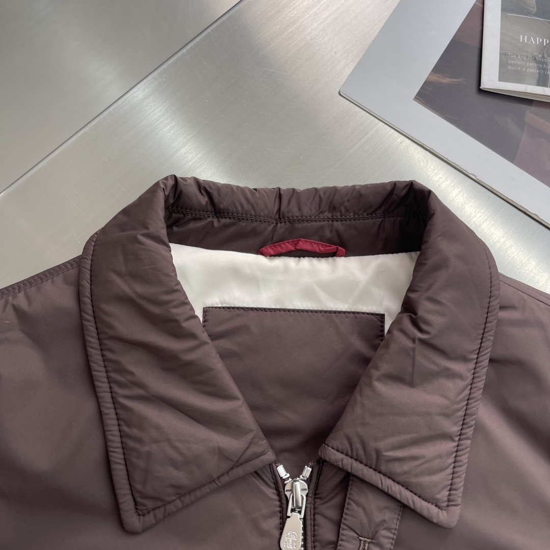 -BC 新款翻领棉服外套中间一层薄棉 面料特别柔软舒适面料 聚酯纤维里料 聚酯纤维尺码：48-56 48