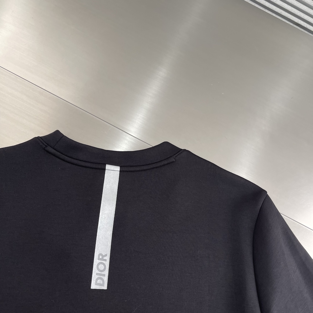 -Dio 黑色反光印花卫衣材质 羊毛莫代尔尺码：48-56 48 50 52 54 56衣长63 65 