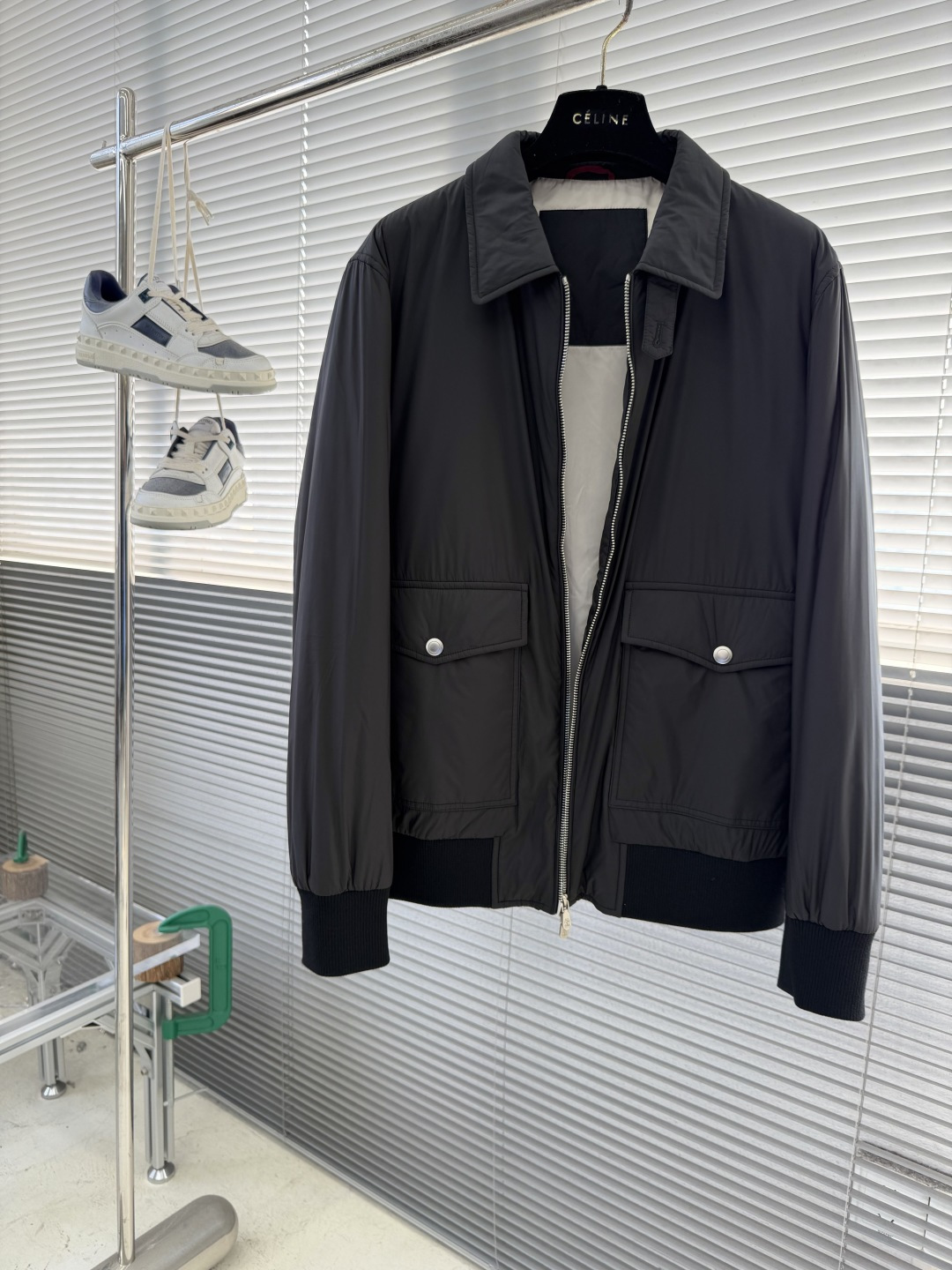 -BC 新款翻领棉服外套中间一层薄棉 面料特别柔软舒适面料 聚酯纤维里料 聚酯纤维尺码：48-56 48