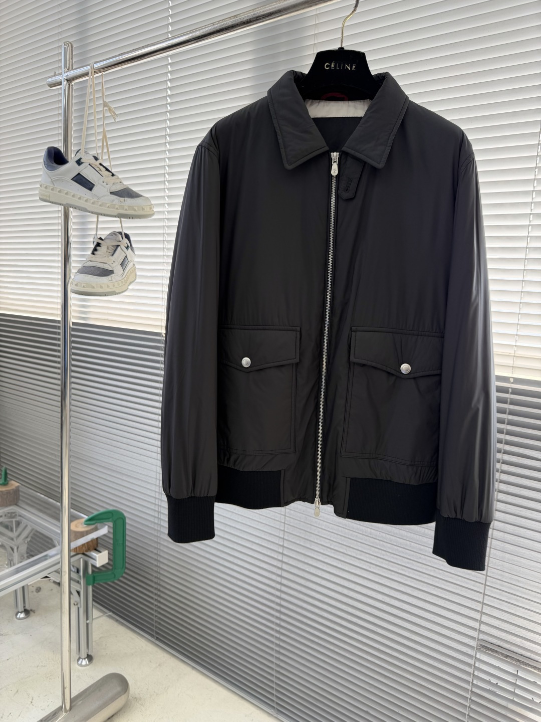 -BC 新款翻领棉服外套中间一层薄棉 面料特别柔软舒适面料 聚酯纤维里料 聚酯纤维尺码：48-56 48