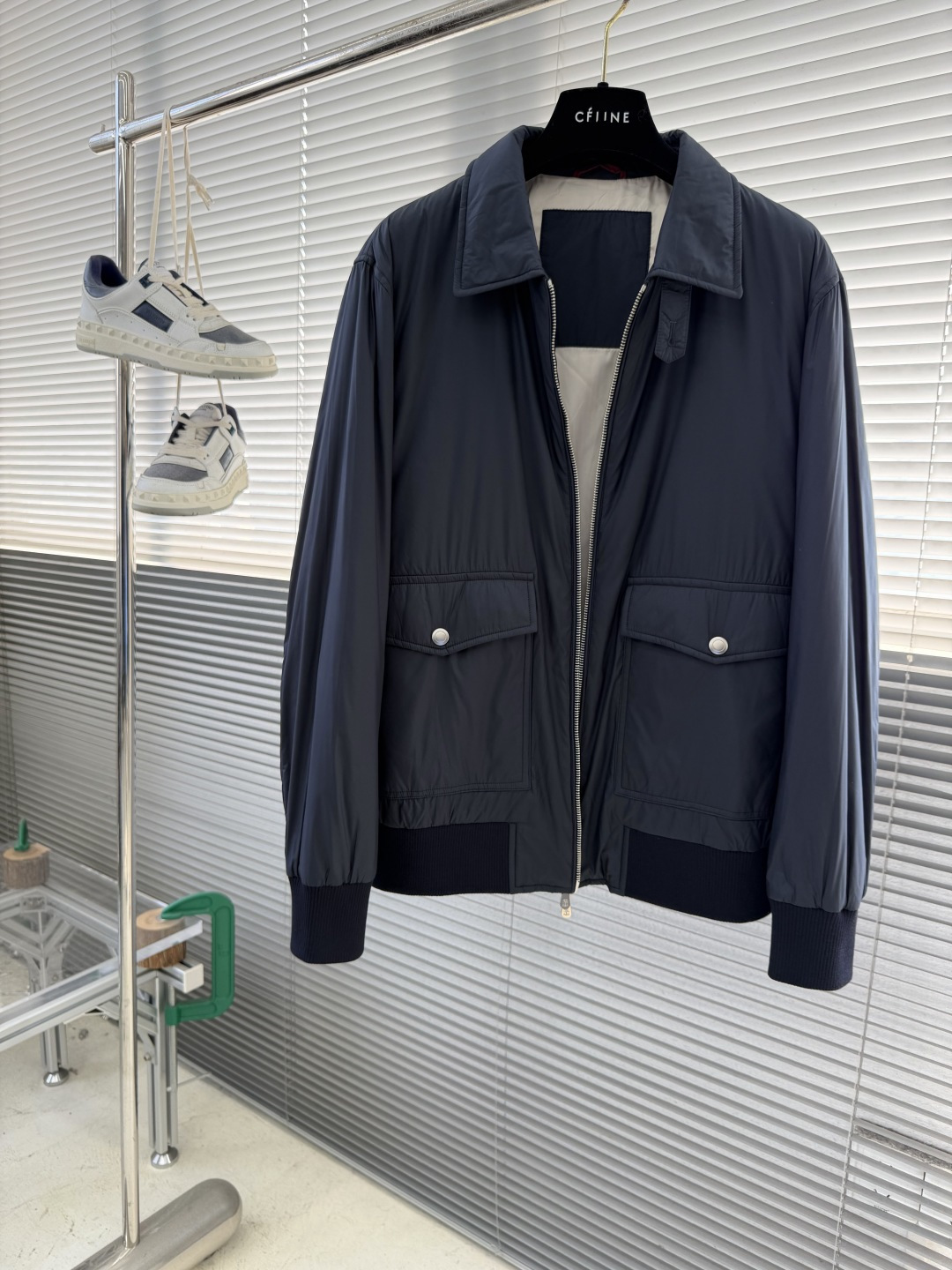 -BC 新款翻领棉服外套中间一层薄棉 面料特别柔软舒适面料 聚酯纤维里料 聚酯纤维尺码：48-56 48