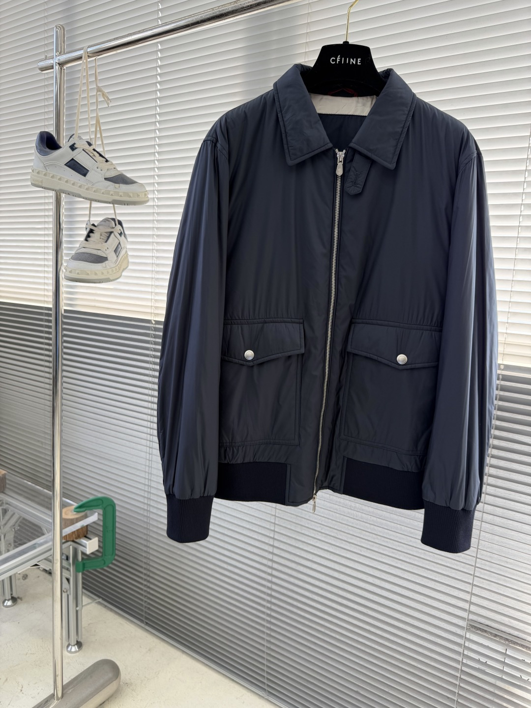 -BC 新款翻领棉服外套中间一层薄棉 面料特别柔软舒适面料 聚酯纤维里料 聚酯纤维尺码：48-56 48