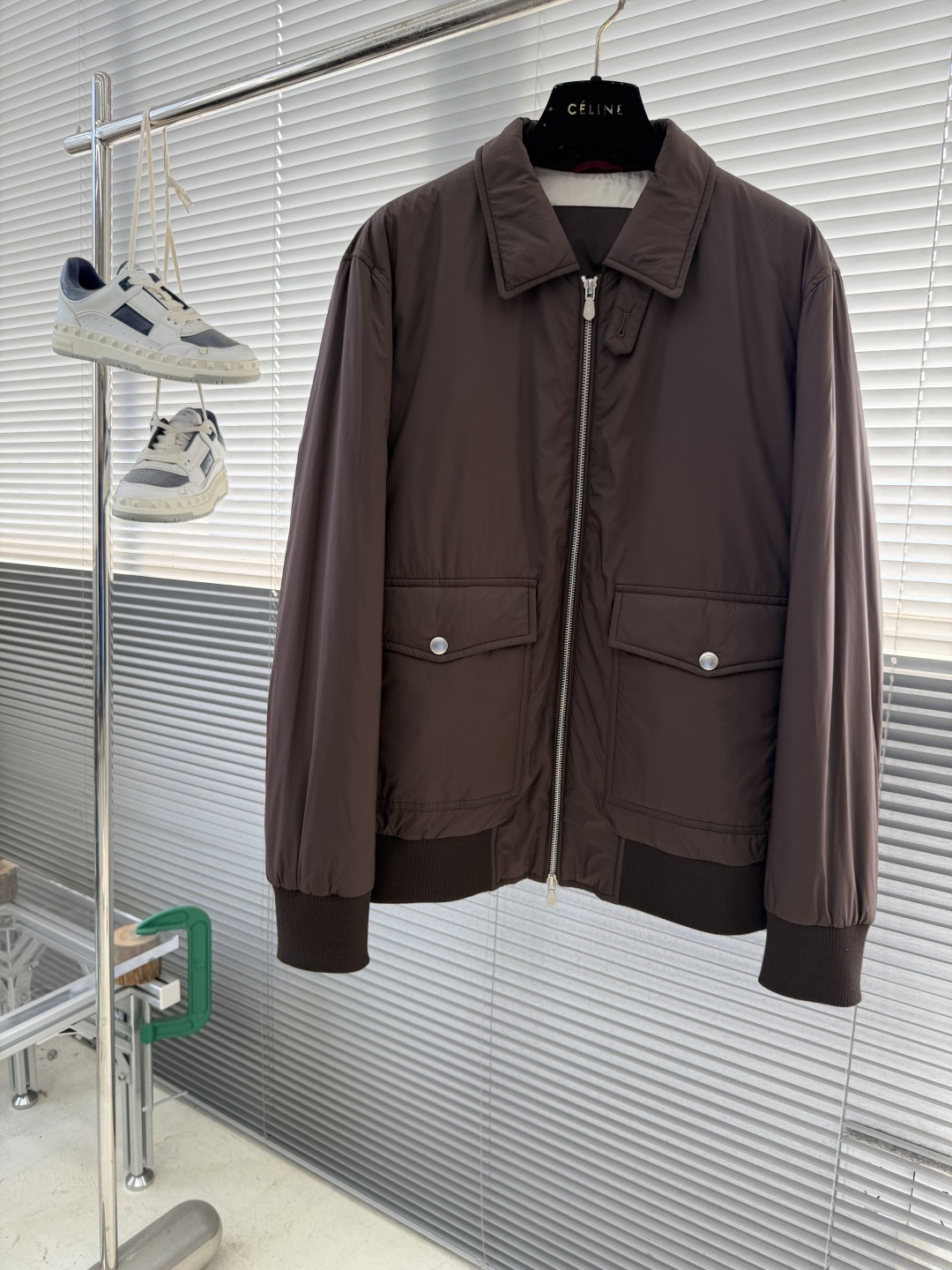 -BC 新款翻领棉服外套中间一层薄棉 面料特别柔软舒适面料 聚酯纤维里料 聚酯纤维尺码：48-56 48