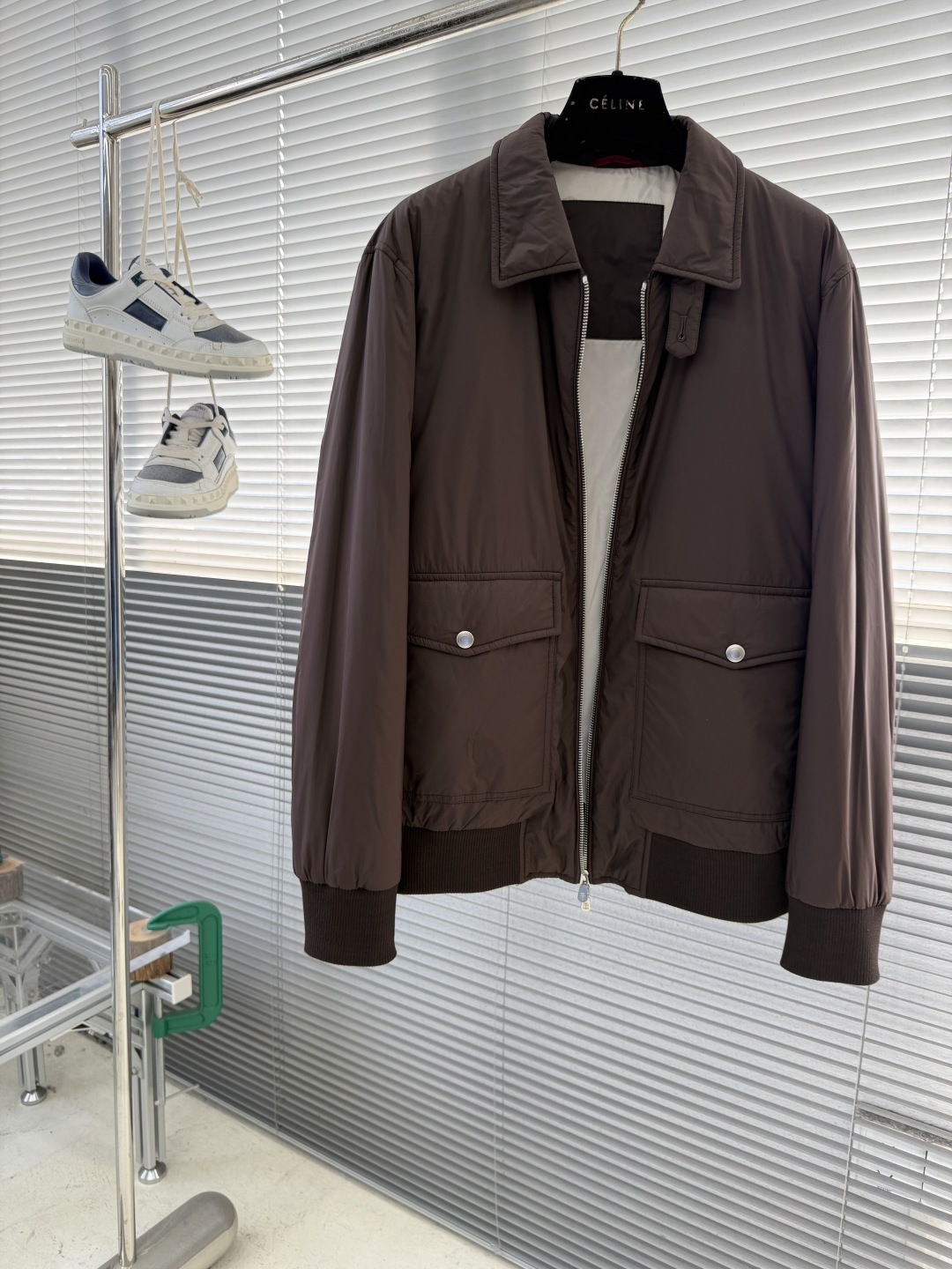 -BC 新款翻领棉服外套中间一层薄棉 面料特别柔软舒适面料 聚酯纤维里料 聚酯纤维尺码：48-56 48