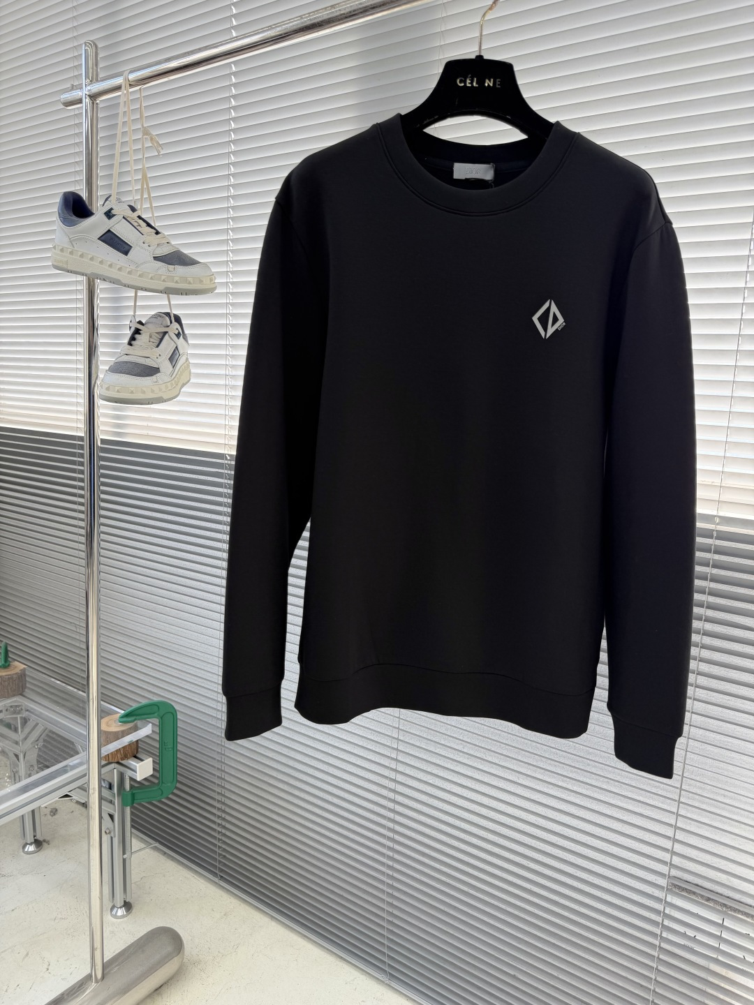 -Dio 黑色反光印花卫衣材质 羊毛莫代尔尺码：48-56 48 50 52 54 56衣长63 65 