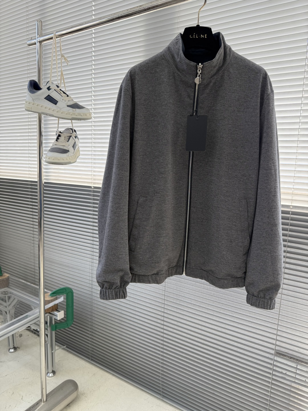 -Kiton 拉链双面穿立领外套材质 面料 聚酯纤维 里料 羊绒 聚酯纤维尺码：48-56 48胸围11