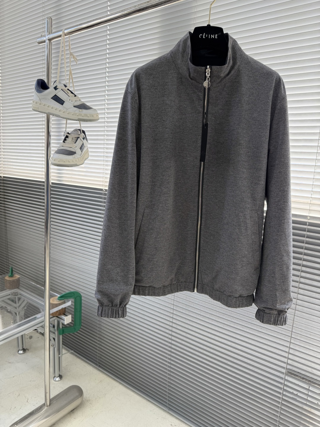 -Kiton 拉链双面穿立领外套材质 面料 聚酯纤维 里料 羊绒 聚酯纤维尺码：48-56 48胸围11