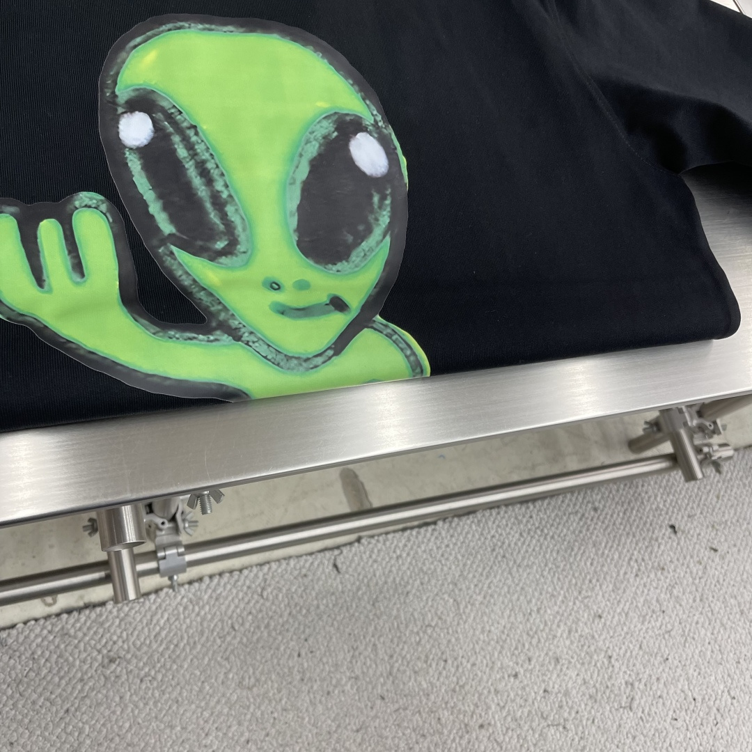 -Balenciag 外星人涂鸦‼️短袖T恤®High Summer系列👽外星人涂鸦T恤，390克高克重