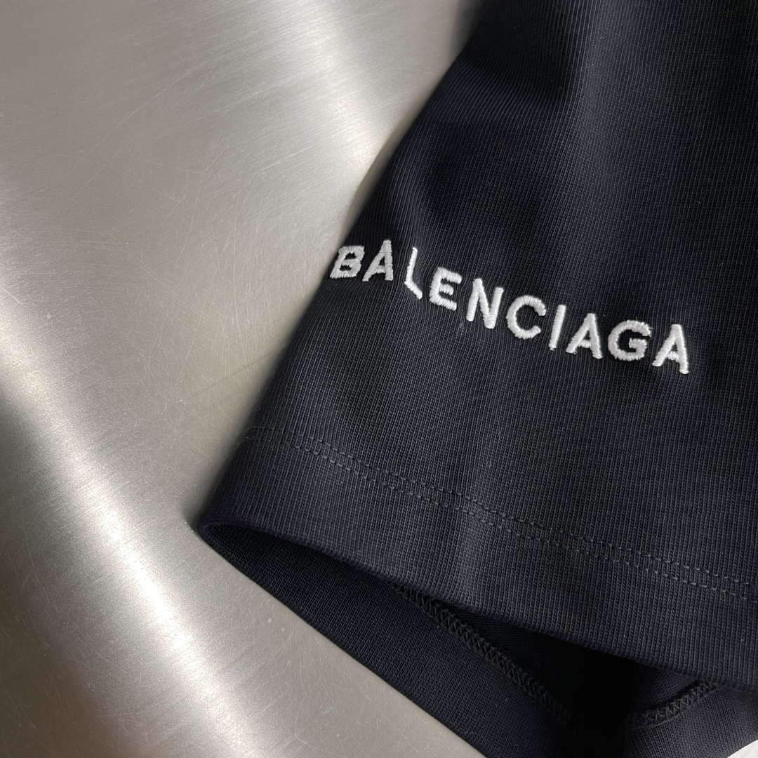 -Balenciag 外星人涂鸦‼️短袖T恤®High Summer系列👽外星人涂鸦T恤，390克高克重