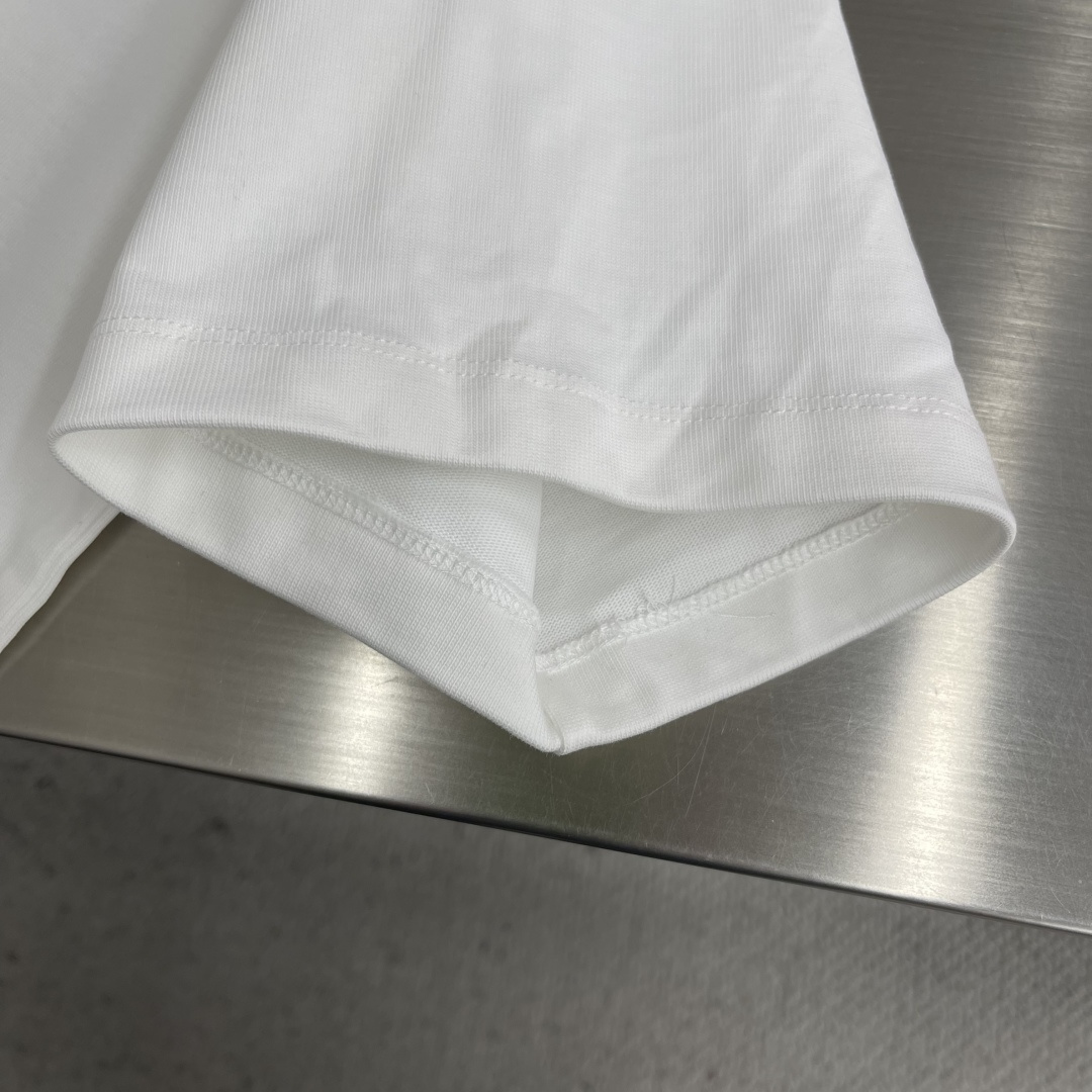 -Balenciag 锁扣‼️短袖T恤®经典双B印花短袖T恤，390克高克重双股双纱纯棉面料 此面料厚实