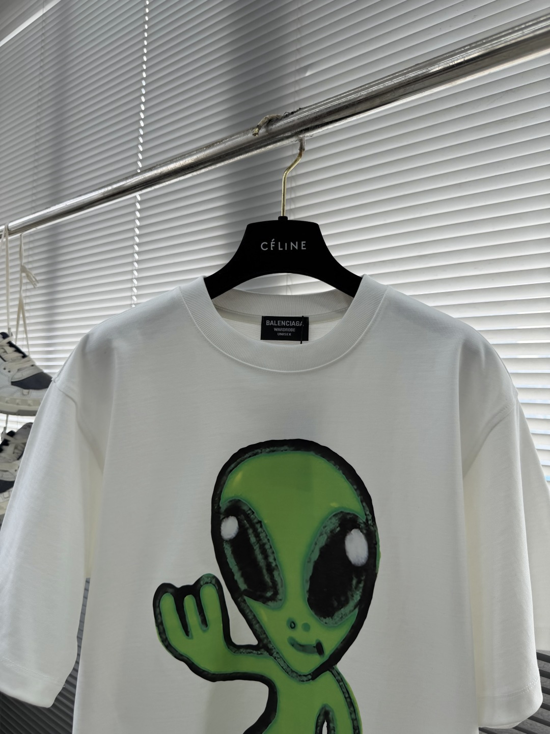 -Balenciag 外星人涂鸦‼️短袖T恤®High Summer系列👽外星人涂鸦T恤，390克高克重