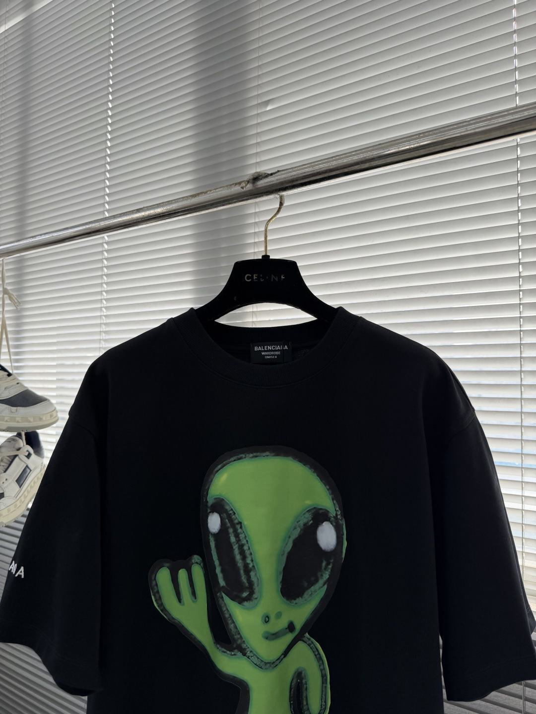 -Balenciag 外星人涂鸦‼️短袖T恤®High Summer系列👽外星人涂鸦T恤，390克高克重