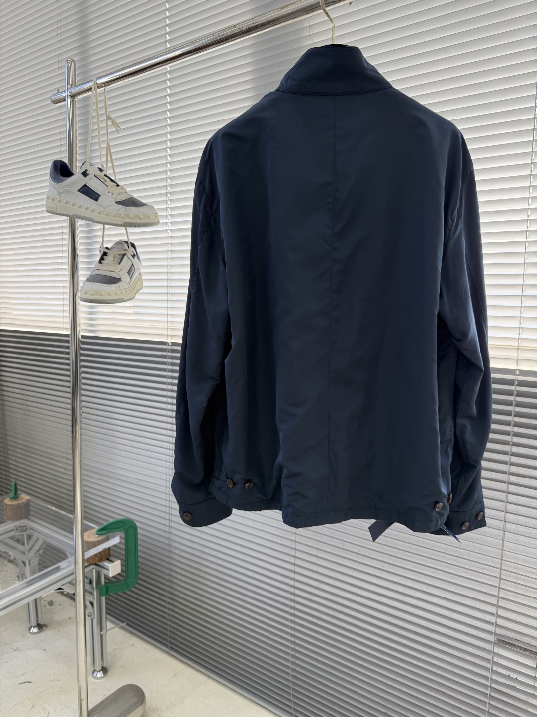 -RAlPh Lauren 标识刺绣俩面穿夹克定制哑光云纹塔夫绸 以及斜纹提花织锦 轻盈坚韧 垂感爽滑 