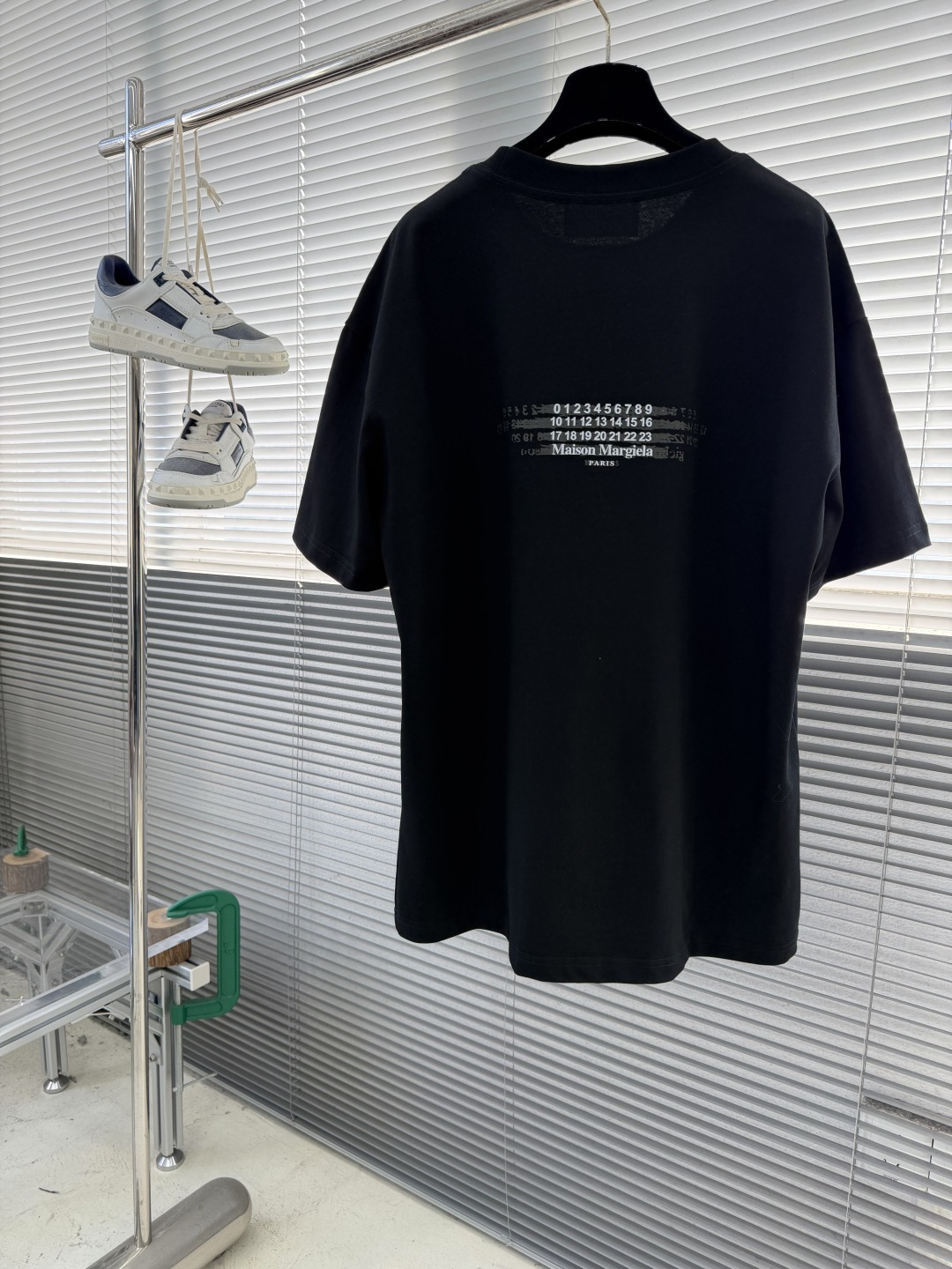 -MM6 马吉拉 25fw新款T恤 前胸四角标厚板胶厚背数码直喷印花双纱精纺全棉100%面料克重300克