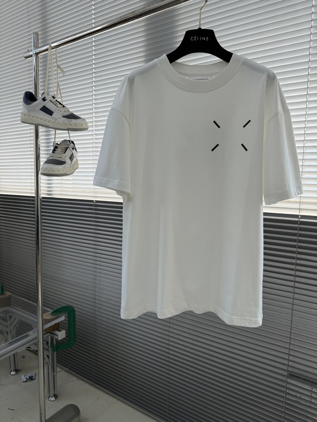 -MM6 马吉拉 25fw新款T恤 前胸四角标厚板胶厚背数码直喷印花双纱精纺全棉100%面料克重300克