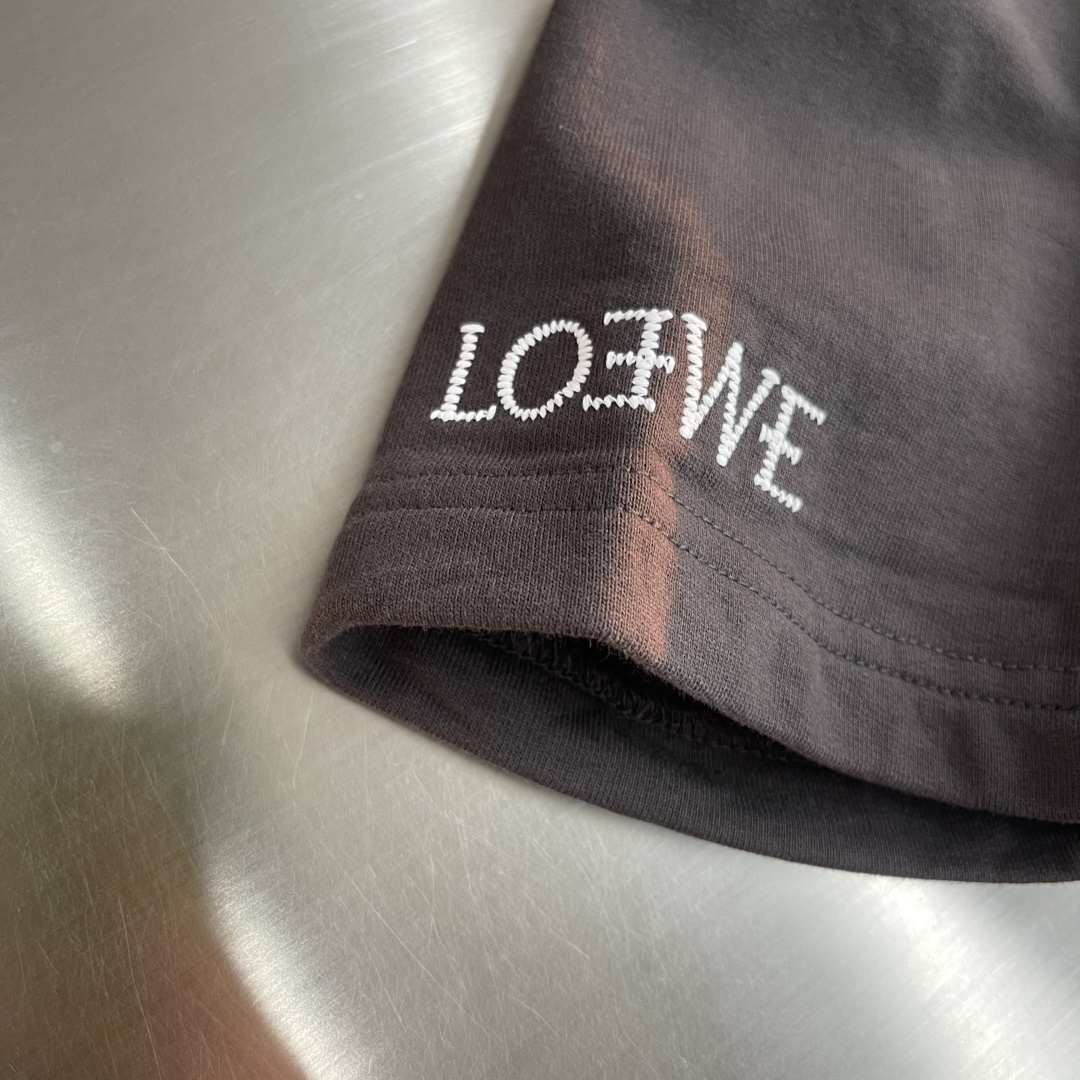 -LOEW 2025秋冬系列短袖T恤码数：M-5XL 微阔版型高克重洗水纯棉毛圈面料，面料表面食毛做磨毛