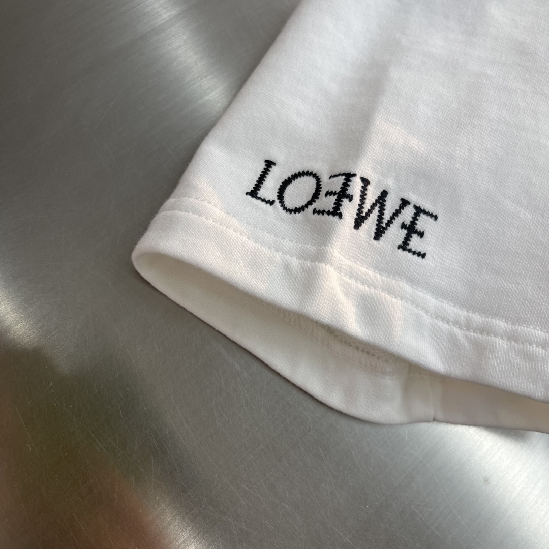 -LOEW 2025秋冬系列短袖T恤码数：M-5XL 微阔版型高克重洗水纯棉毛圈面料，面料表面食毛做磨毛