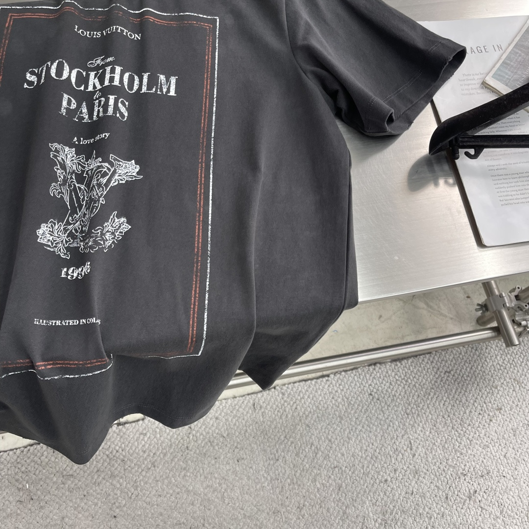 -驴牌 2026早春系列短袖T恤尺码: M-5XL 微阔版型克重：260克重 成份：100%棉 磨毛洗水