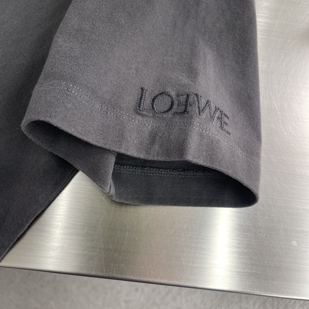 -LOEW 2026早春系列短袖T恤尺码: M-5XL 微阔版型克重：260克重 成份：100%棉 磨毛