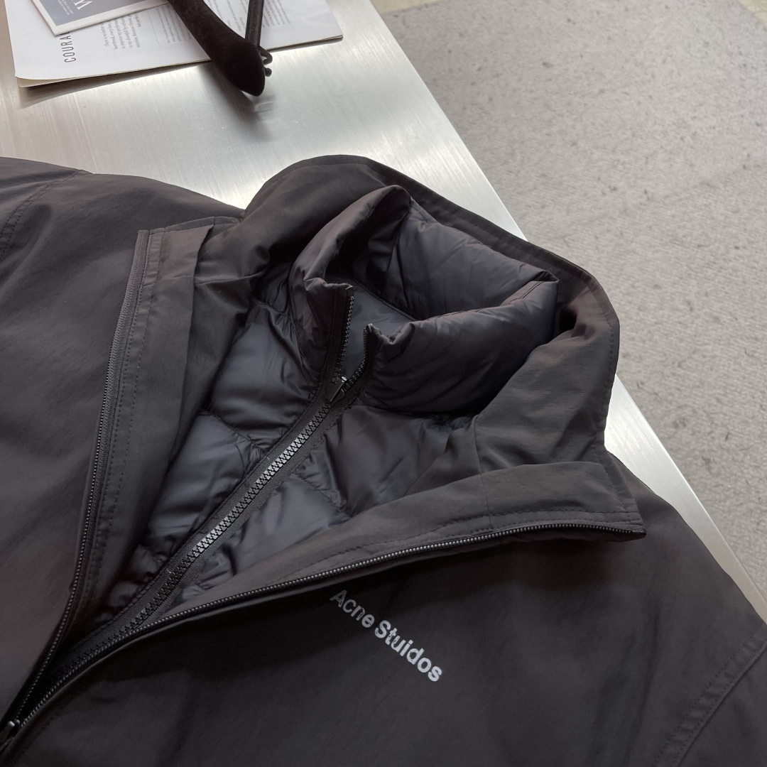 -Acne 2025秋冬系列外套系列尺码: M-3XL 微阔版型面料成份：100%聚酯纤维 内胆填充：9