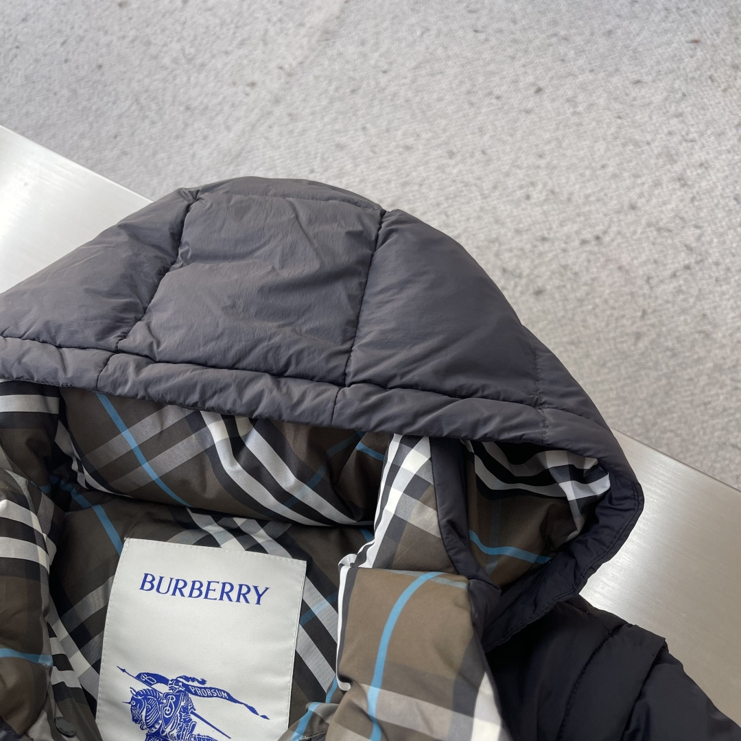 -BBR 2025全新格纹内衬可拆袖连帽夹克羽绒服.可脱袖变马甲.可脱帽变立领夹克/立领马甲/一件衣服多