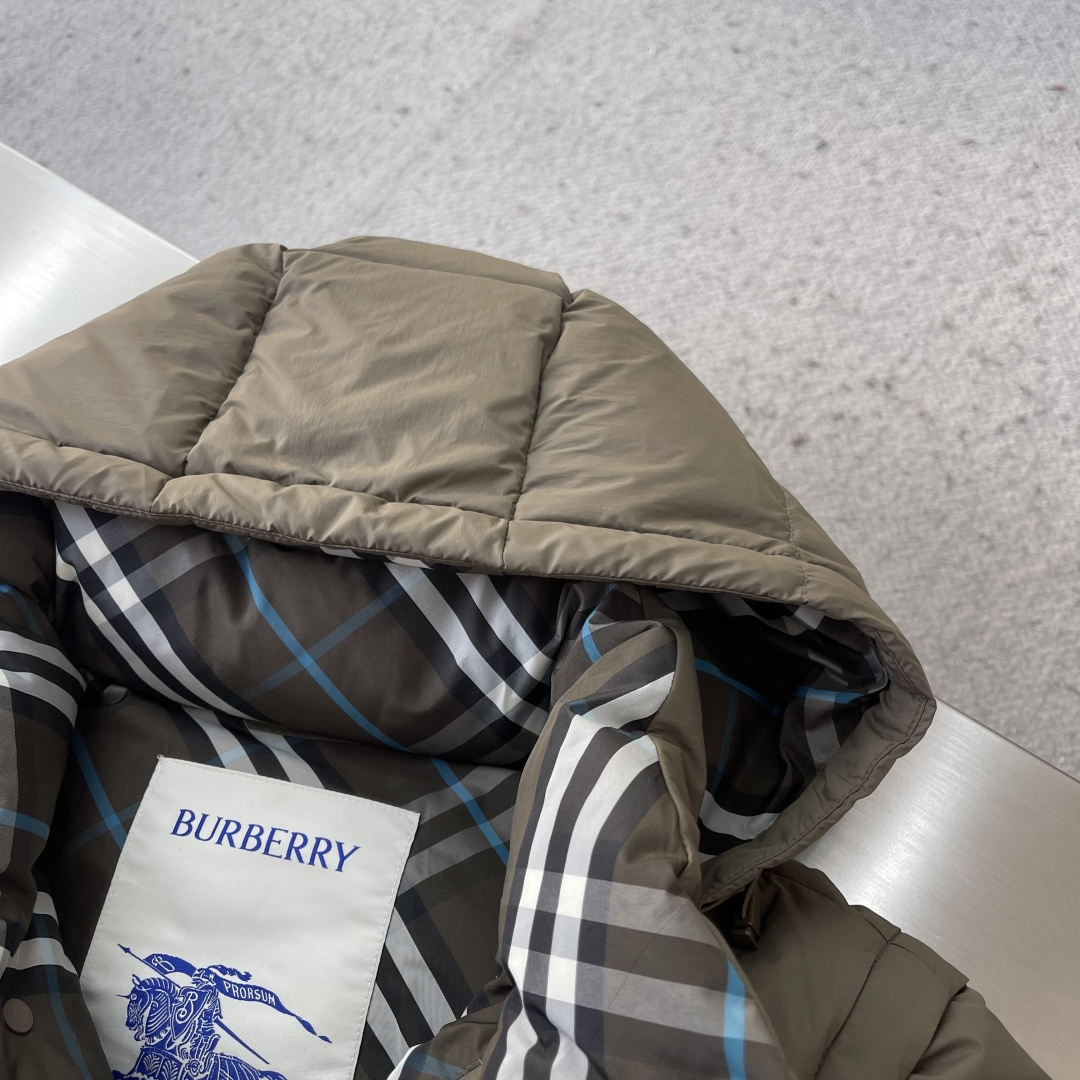 -BBR 2025全新格纹内衬可拆袖连帽夹克羽绒服.可脱袖变马甲.可脱帽变立领夹克/立领马甲/一件衣服多