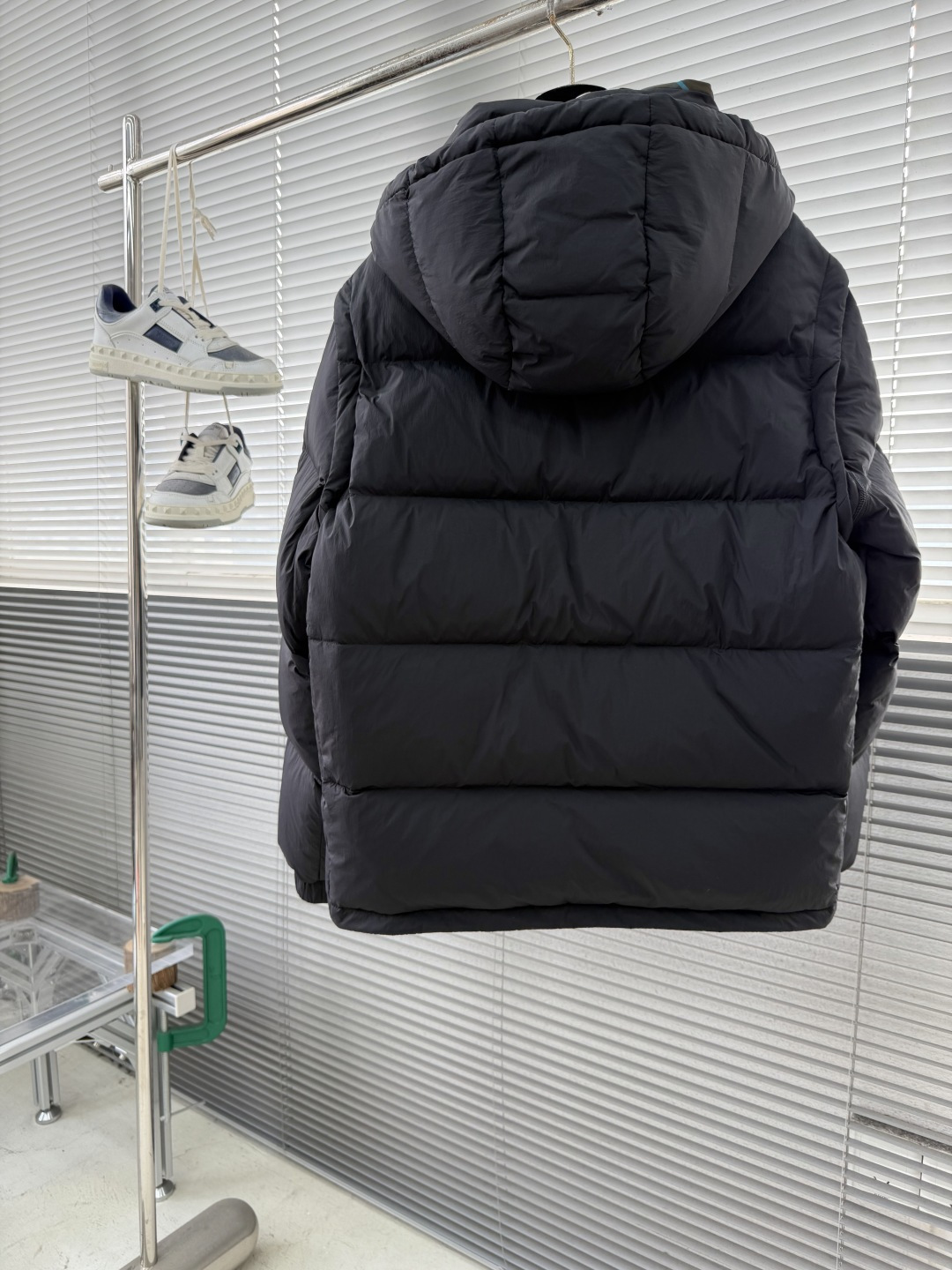 -BBR 2025全新格纹内衬可拆袖连帽夹克羽绒服.可脱袖变马甲.可脱帽变立领夹克/立领马甲/一件衣服多