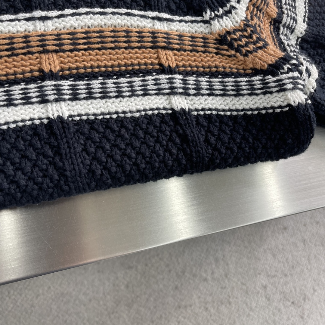 -Z ZEGN 秋冬氛围感直接拉满意式松弛感 6针4线ART-Deco特种纱织“度假风 针织毛衣ZZ家新