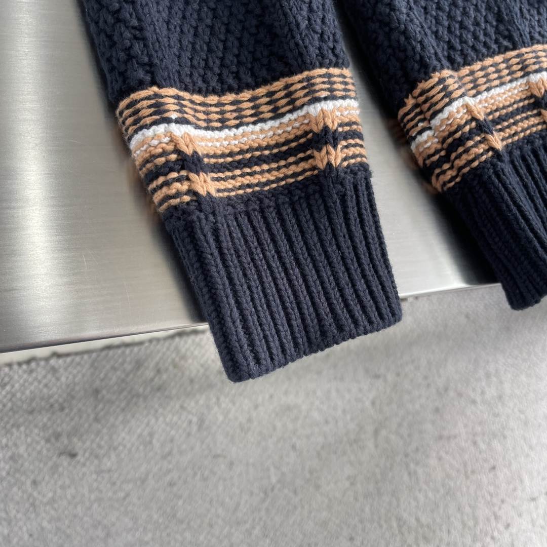 -Z ZEGN 秋冬氛围感直接拉满意式松弛感 6针4线ART-Deco特种纱织“度假风 针织毛衣ZZ家新