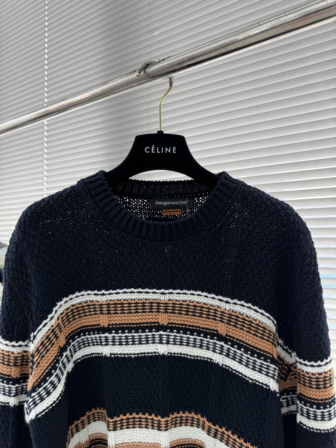 -Z ZEGN 秋冬氛围感直接拉满意式松弛感 6针4线ART-Deco特种纱织“度假风 针织毛衣ZZ家新