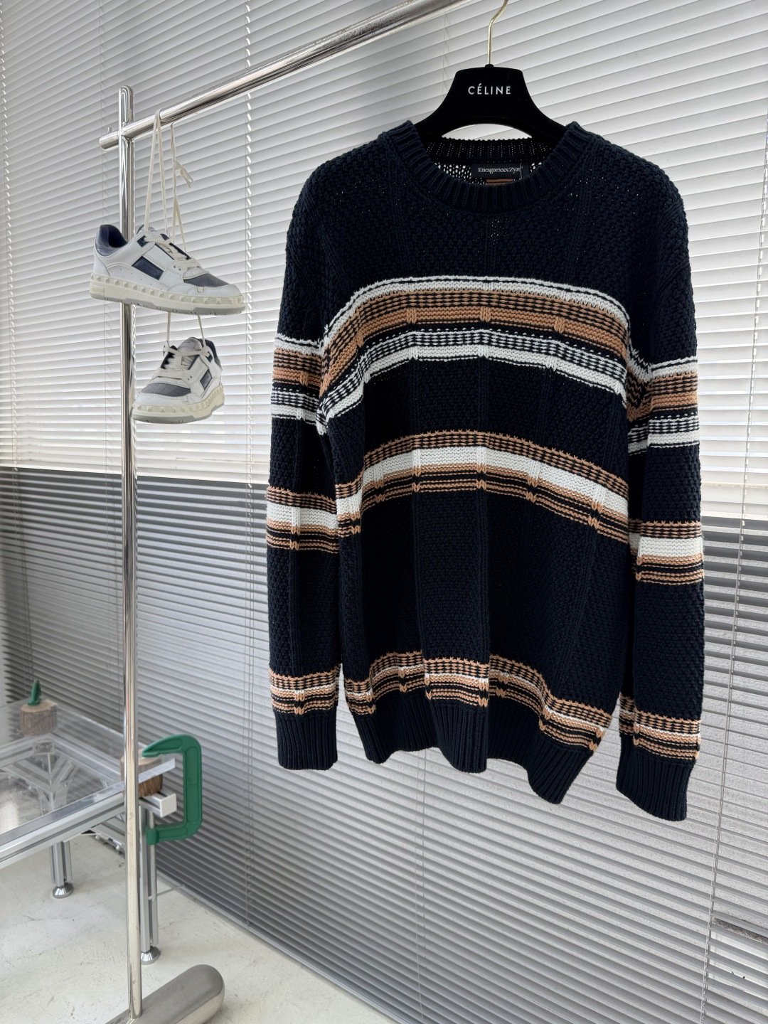 -Z ZEGN 秋冬氛围感直接拉满意式松弛感 6针4线ART-Deco特种纱织“度假风 针织毛衣ZZ家新