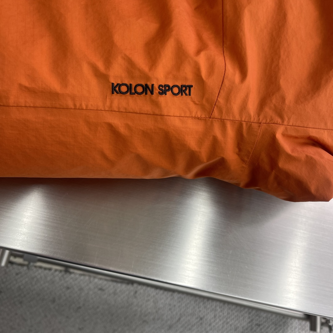 -KOLON SPORTHIKING男女防水防风透湿耐磨户外羽绒服 情侣款保暖加厚外套连帽户外冲锋衣这才