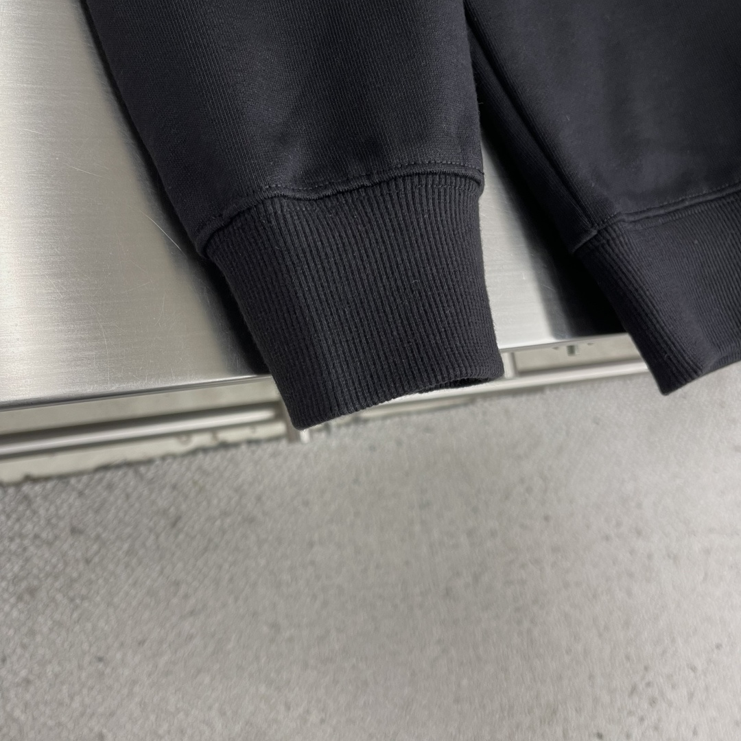 -ALO 2025秋冬新款圆领卫衣400克毛圈纯棉字母logo立体发泡码数：S M L XL XXL