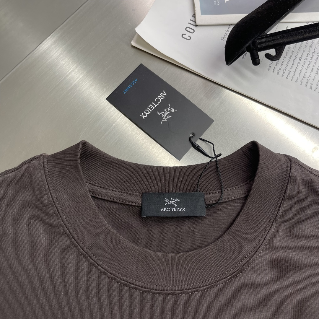 -🐦 鸟家 2025秋冬新款短袖T恤定制纯棉字母logo植绒码数：S M L XL XXL