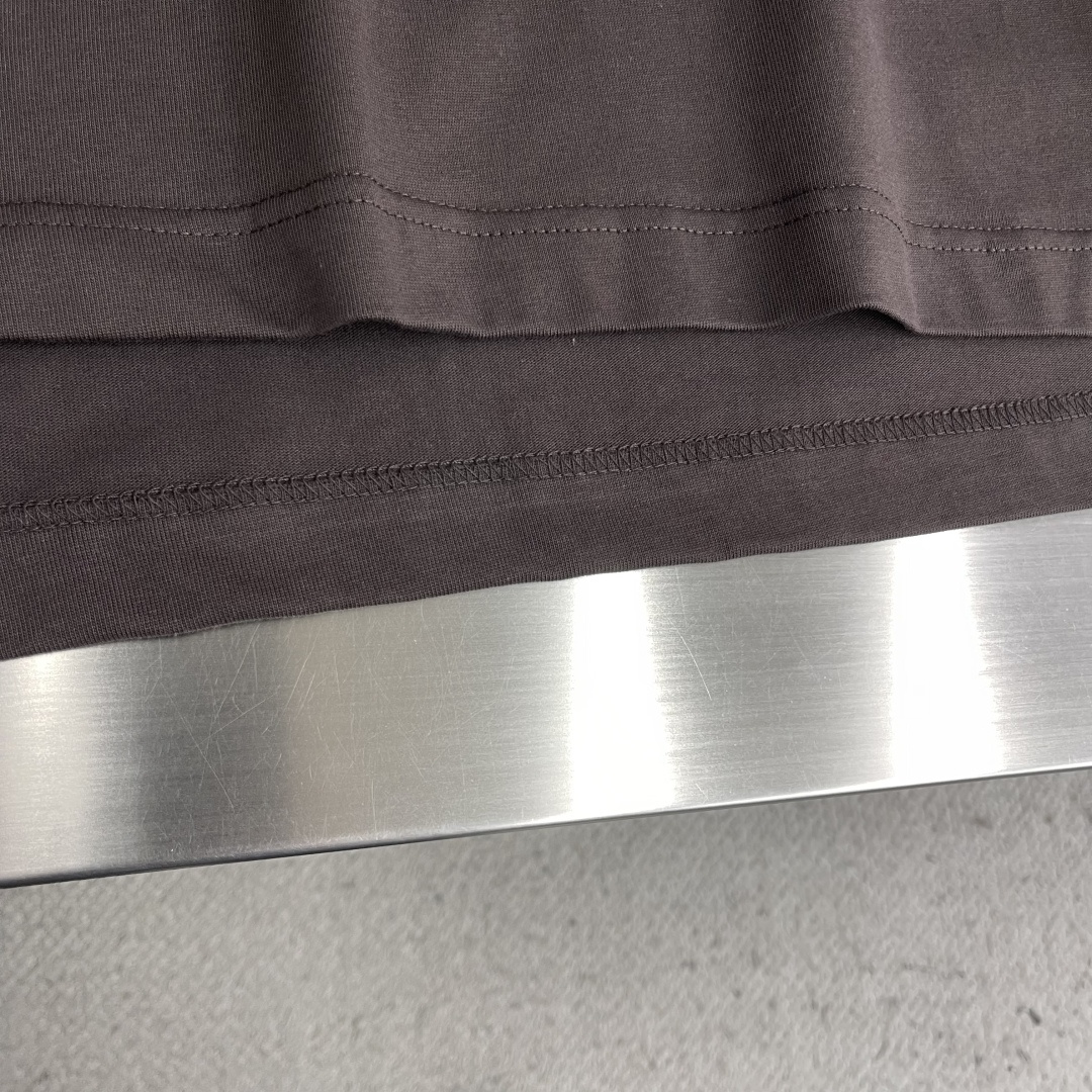 -🐦 鸟家 2025秋冬新款短袖T恤定制纯棉字母logo植绒码数：S M L XL XXL