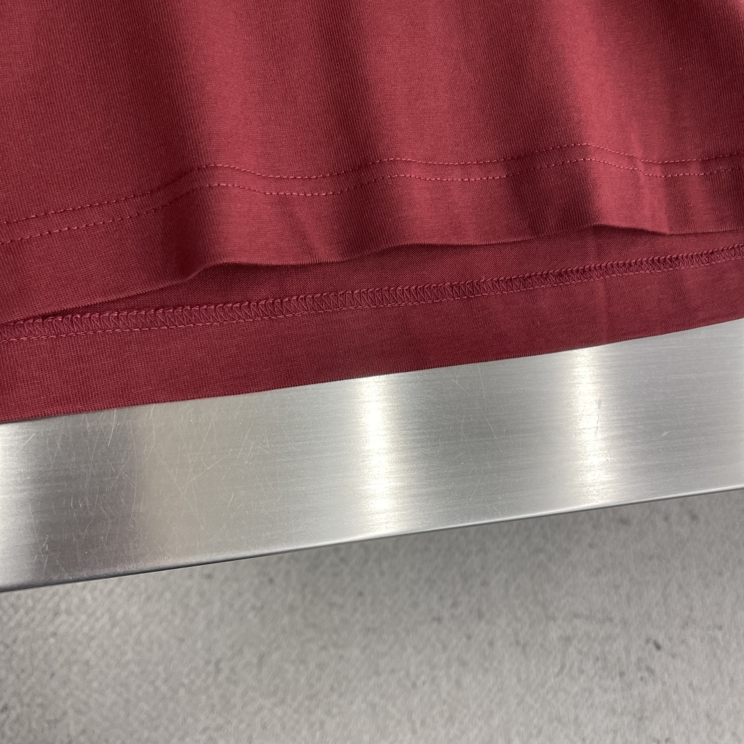 -🐦 鸟家 2025秋冬新款短袖T恤定制纯棉字母logo植绒码数：S M L XL XXL