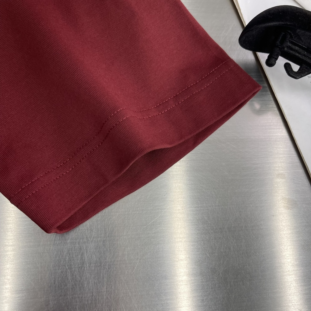 -🐦 鸟家 2025秋冬新款短袖T恤定制纯棉字母logo植绒码数：S M L XL XXL