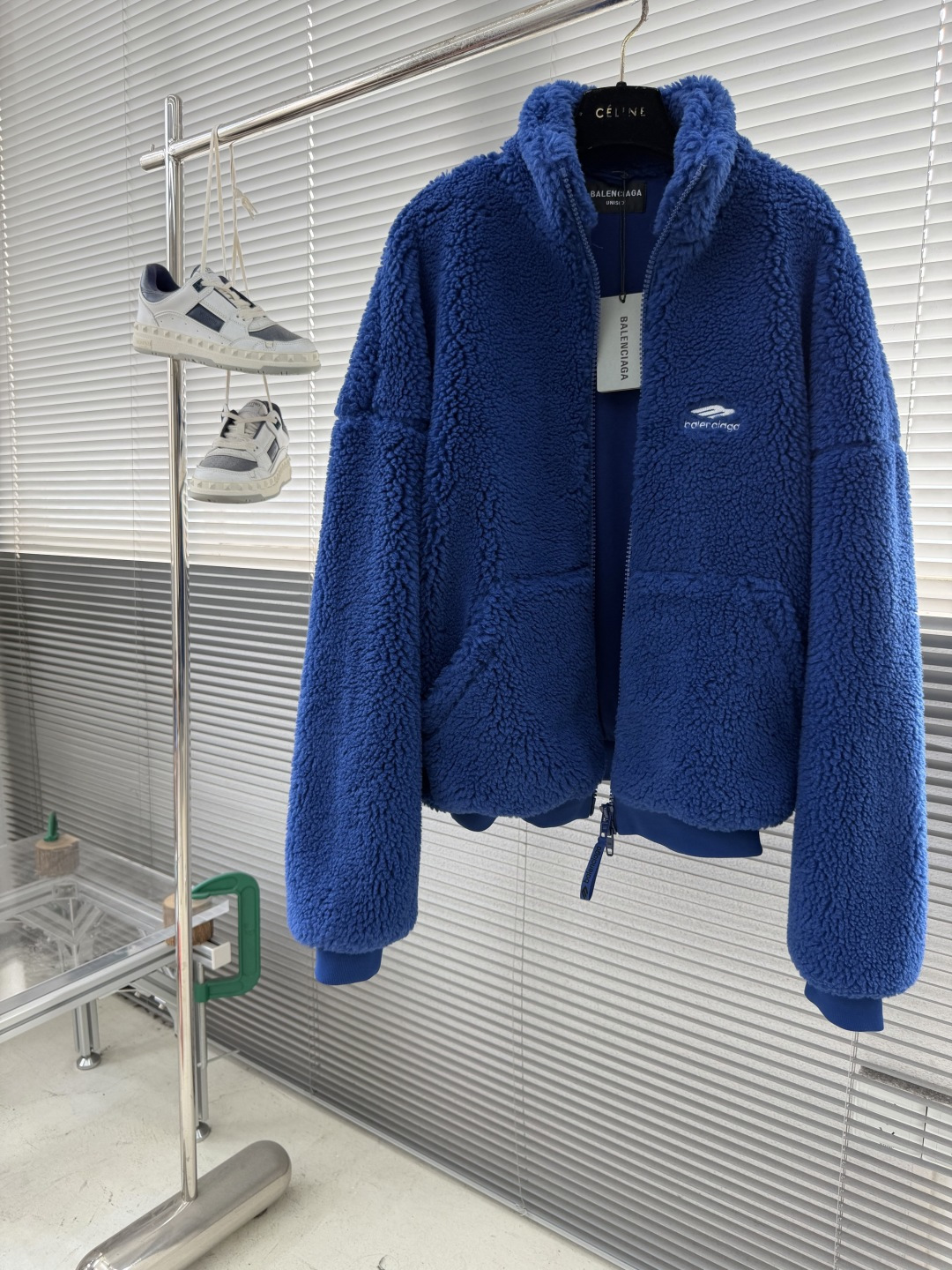 -Balenciag 25fw新款3B SPORTS ICON SKI拉链夹克 全衬里 高领 落肩 双向