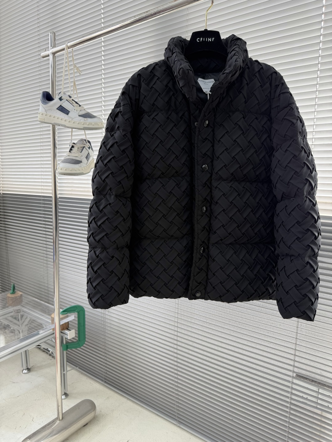 -BV 25ss新款纯色编织外套 立领编织外套 搭配同色系纽扣 高版本 码数：S.M.L衣长71 72.