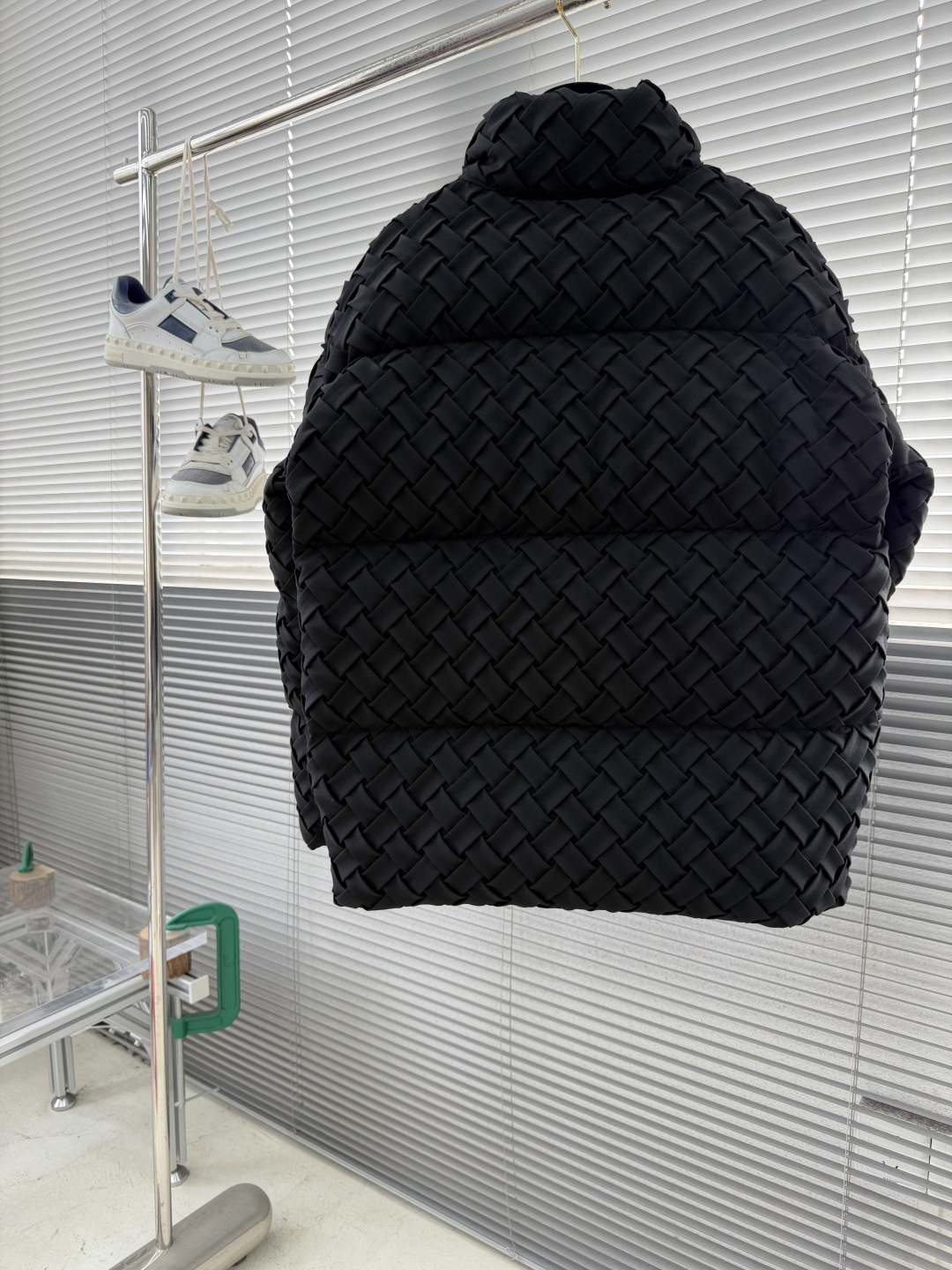 -BV 25ss新款纯色编织外套 立领编织外套 搭配同色系纽扣 高版本 码数：S.M.L衣长71 72.