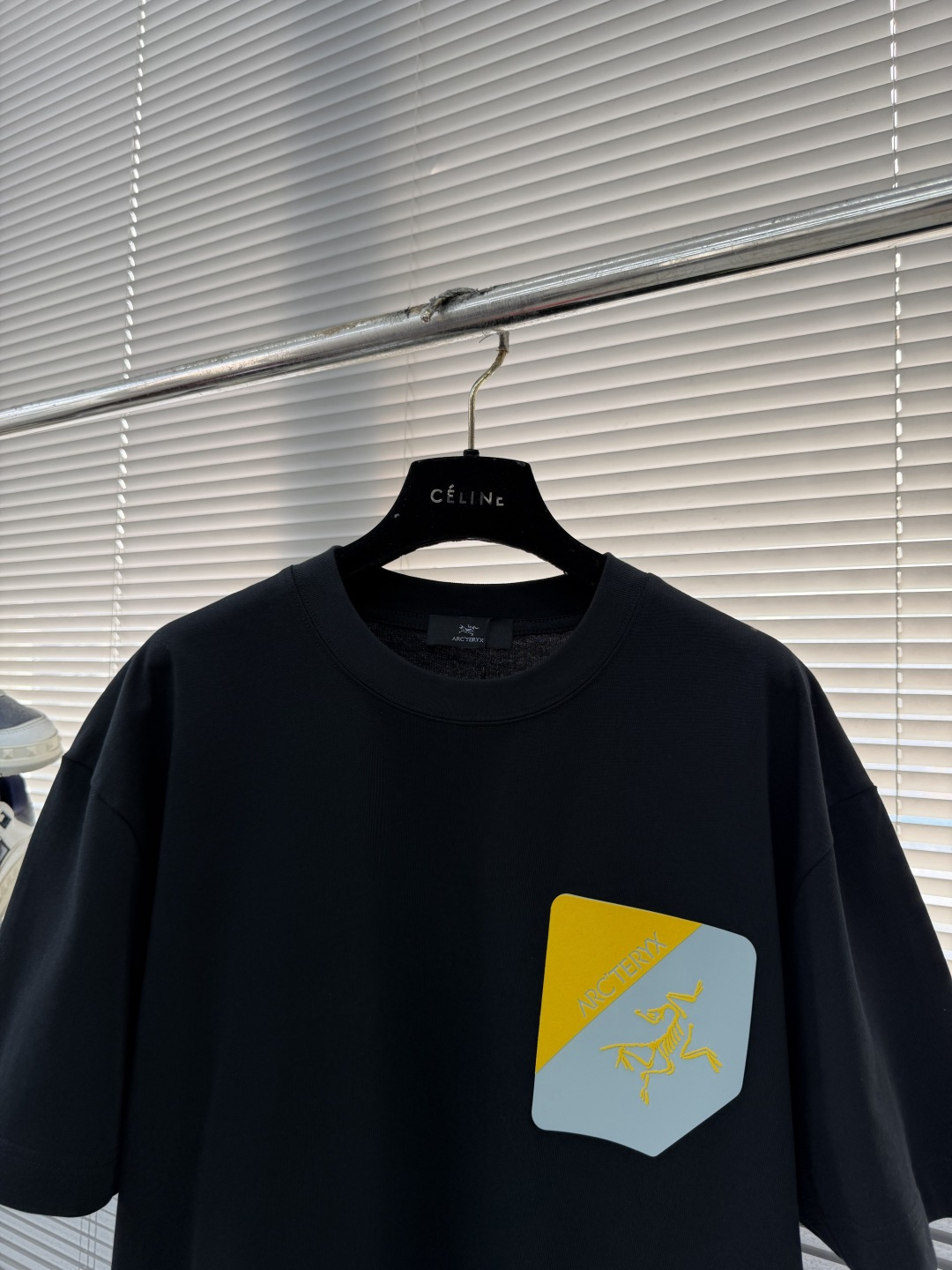 -🐦 鸟家 2025秋冬新款短袖T恤定制纯棉字母logo植绒码数：S M L XL XXL