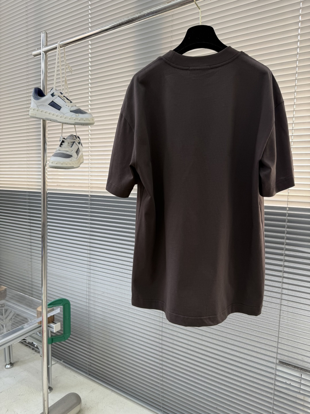 -🐦 鸟家 2025秋冬新款短袖T恤定制纯棉字母logo植绒码数：S M L XL XXL