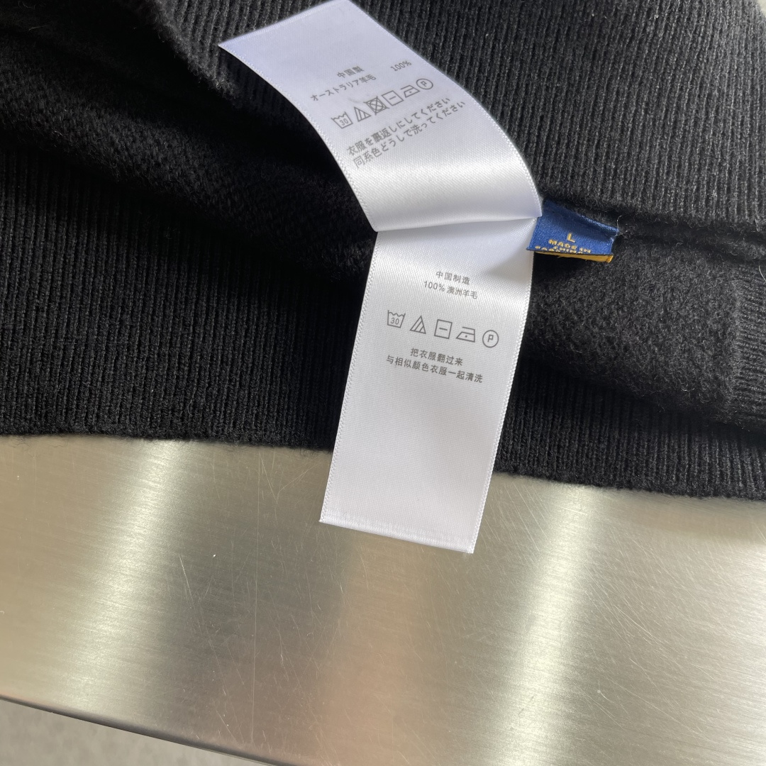 -RalP🆕h Lauren 拉夫劳伦 简约刺绣logo休闲毛衣精选高品质羊毛混纺面料，柔软亲肤，保暖性