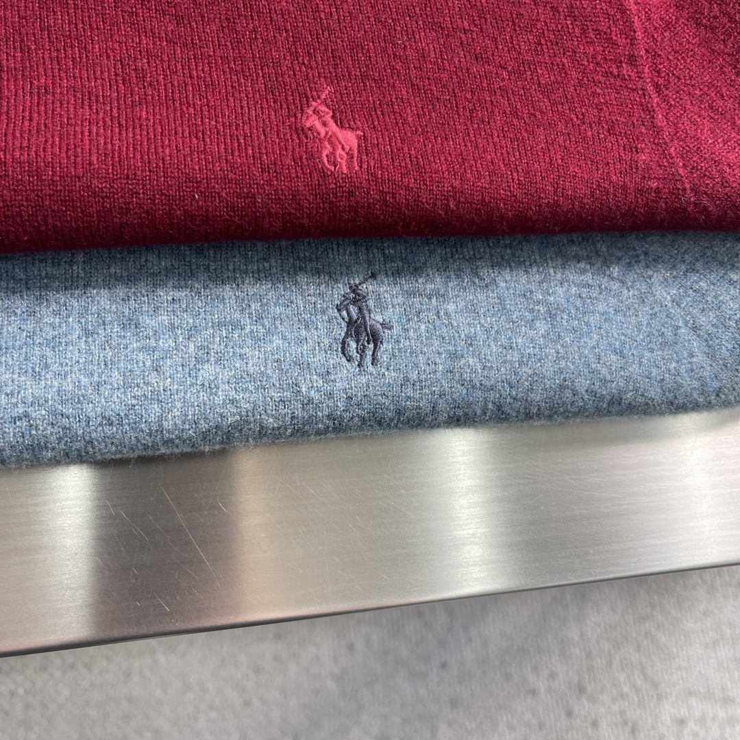 -RalP🆕h Lauren 拉夫劳伦 简约刺绣logo休闲毛衣精选高品质羊毛混纺面料，柔软亲肤，保暖性