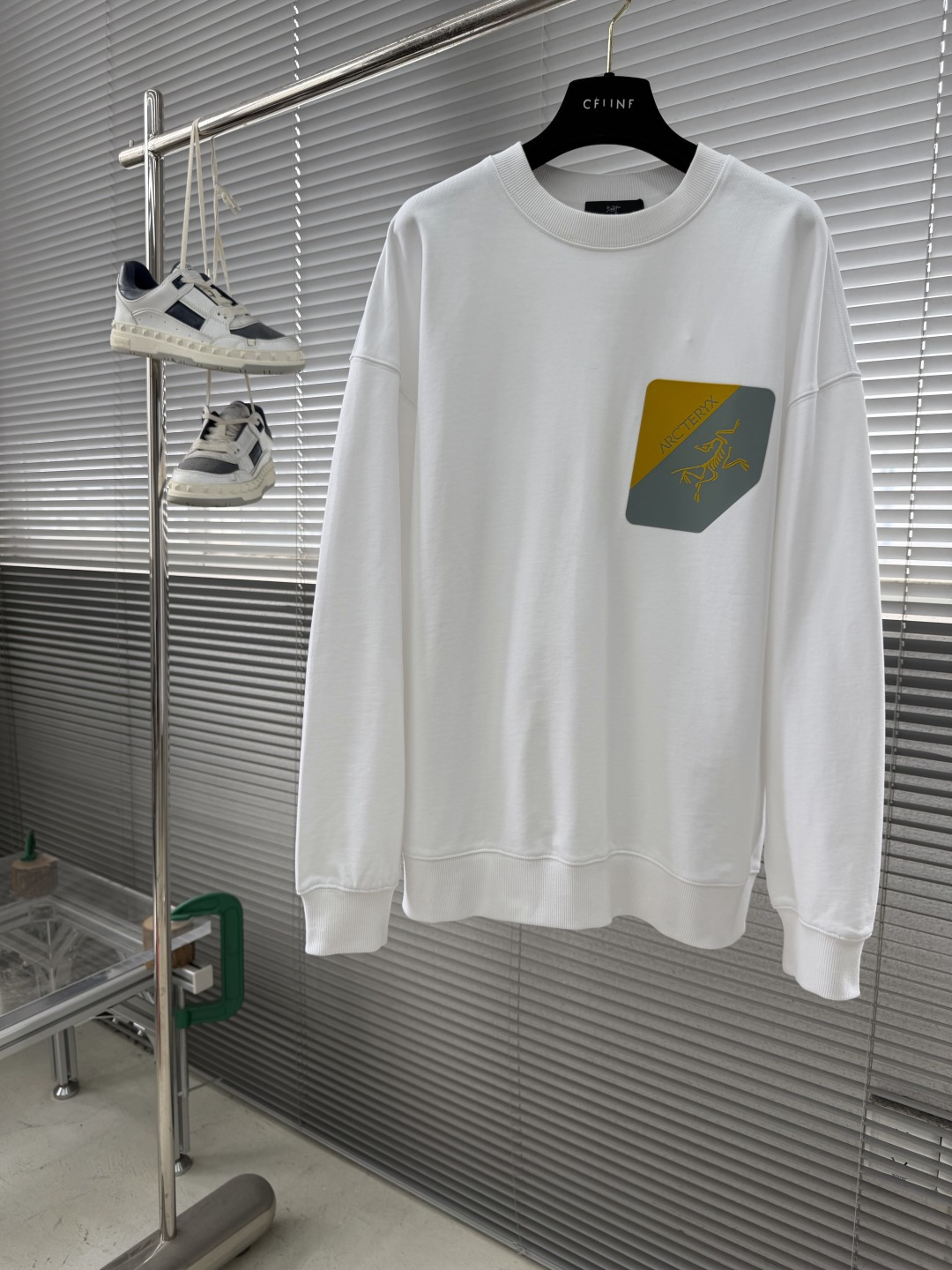 -🐦 鸟家 2025秋冬新款圆领卫衣400克毛圈纯棉字母logo植绒码数：S M L XL XXL