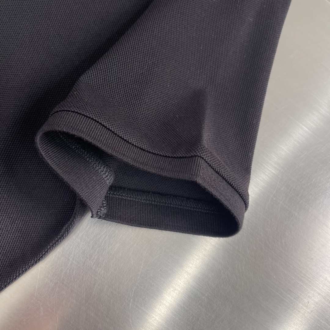 -PRAD 26ss P家春夏新款POLO 原版定制 面料选用进口钻石羊毛珠地棉 轻薄透气 上身丝滑舒适