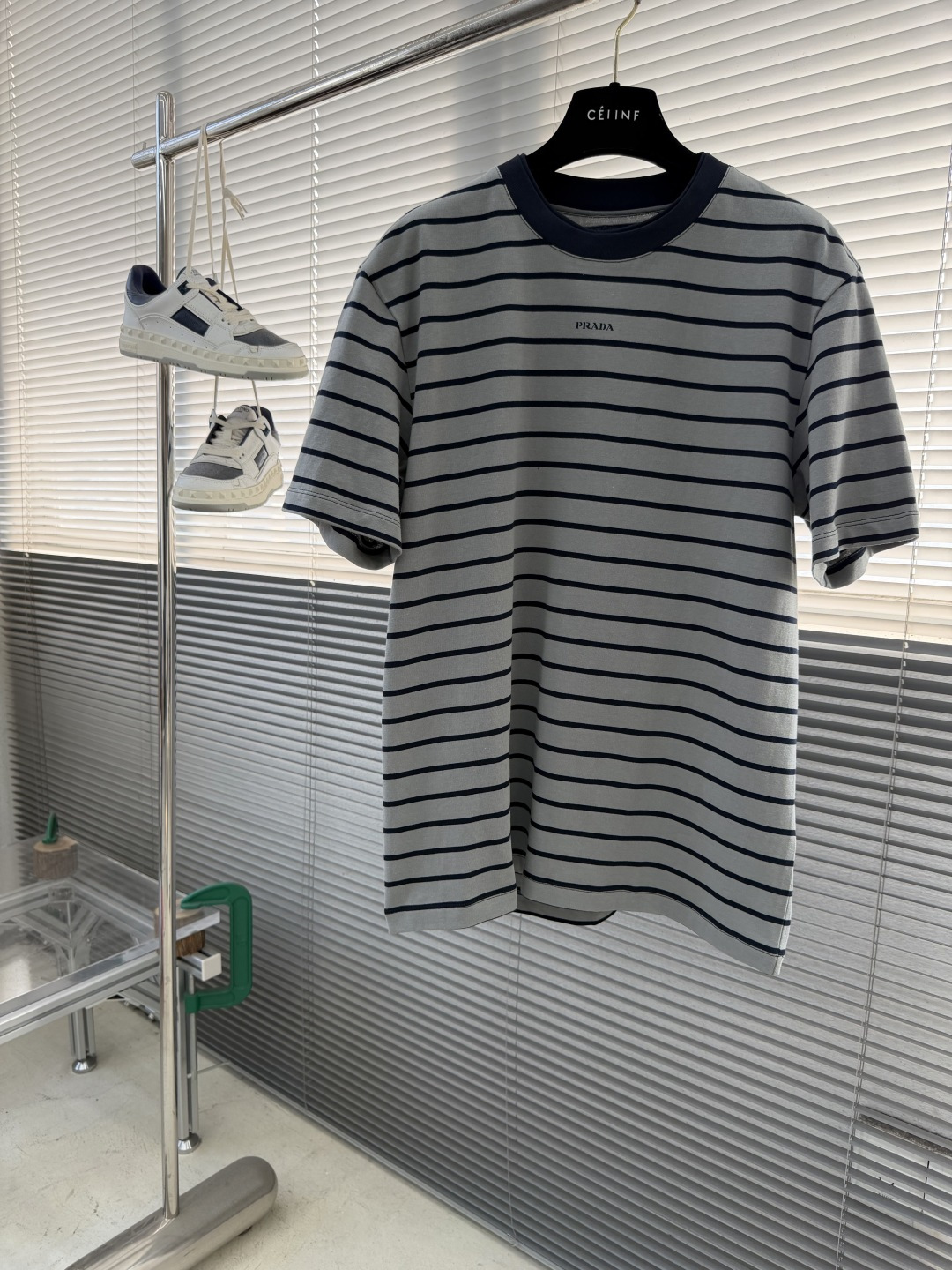 -PRAD 2026ss条纹T恤 海魂衫版型：微阔版克重：280克重 超柔空气棉面料成份: 100%棉工