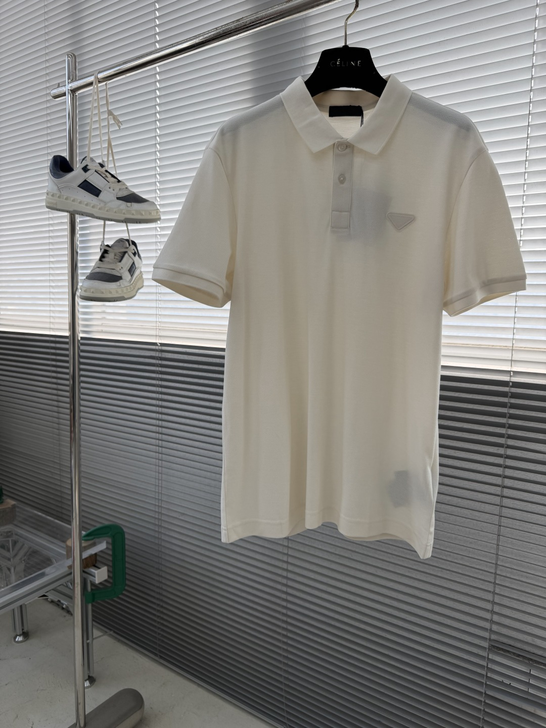 -PRAD 26ss P家春夏新款POLO 原版定制 面料选用进口钻石羊毛珠地棉 轻薄透气 上身丝滑舒适